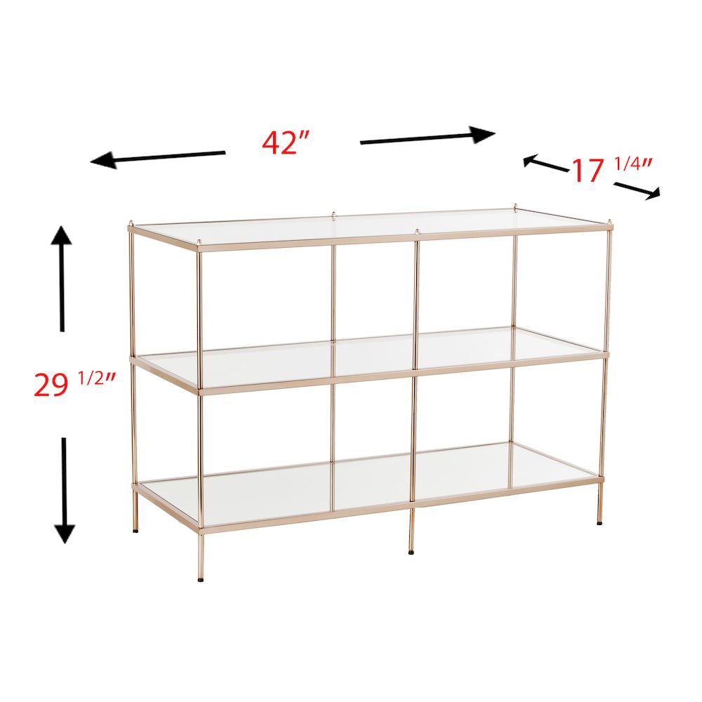 Knox Glass Console Table. Picture 5