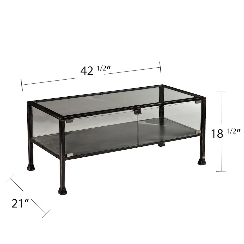 Terrarium Display Cocktail Table. Picture 5