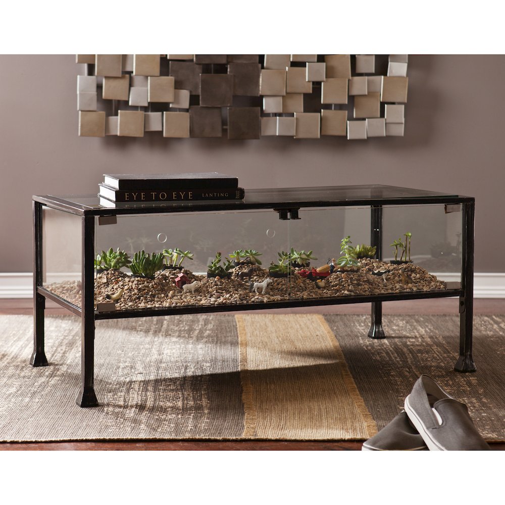 Terrarium Display Cocktail Table. Picture 2
