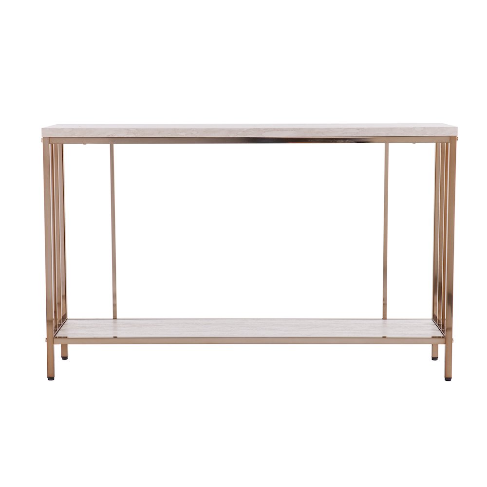 Brexlyn Faux Stone Console Table. Picture 6
