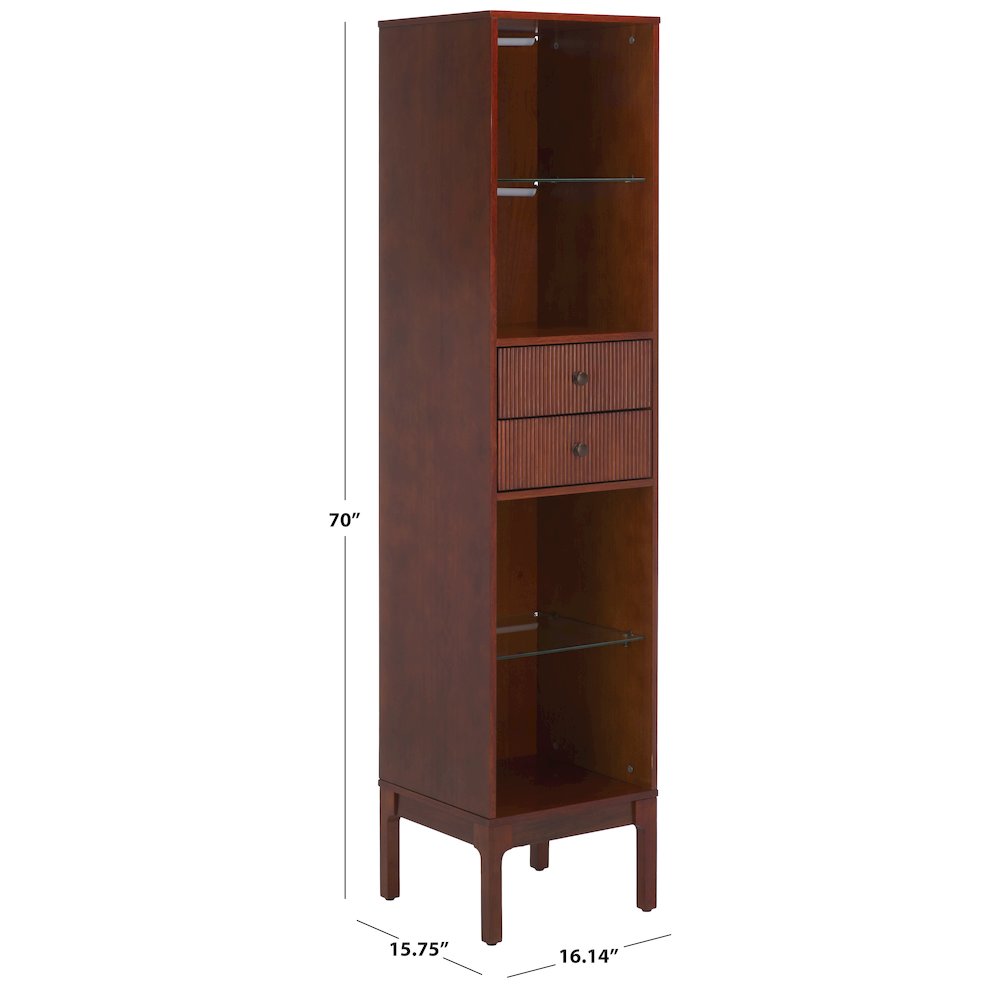 Clairville Curio Bookcase and Display Shelf. Picture 9