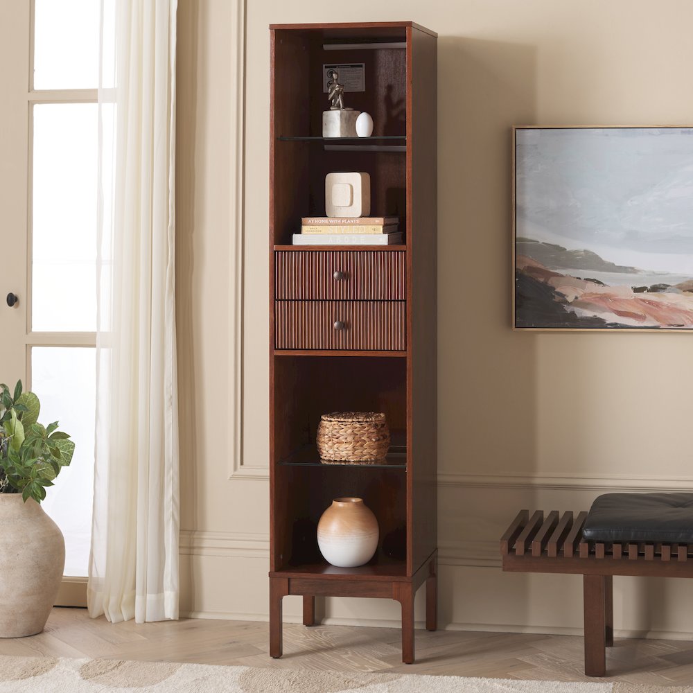 Clairville Curio Bookcase and Display Shelf. Picture 1