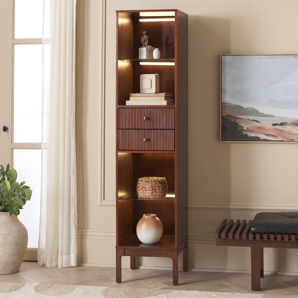 Clairville Curio Bookcase and Display Shelf. Picture 2