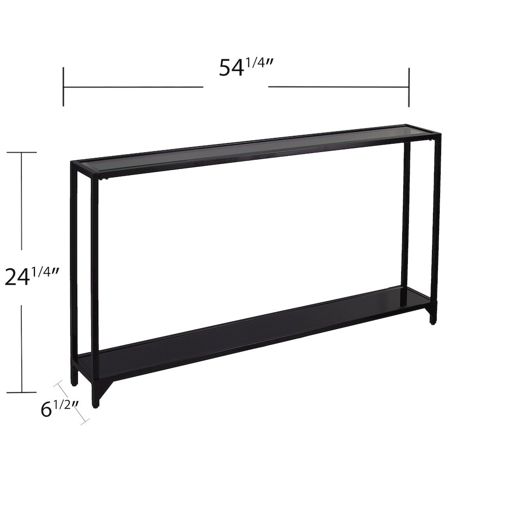 Bergen Glass Console Table. Picture 7