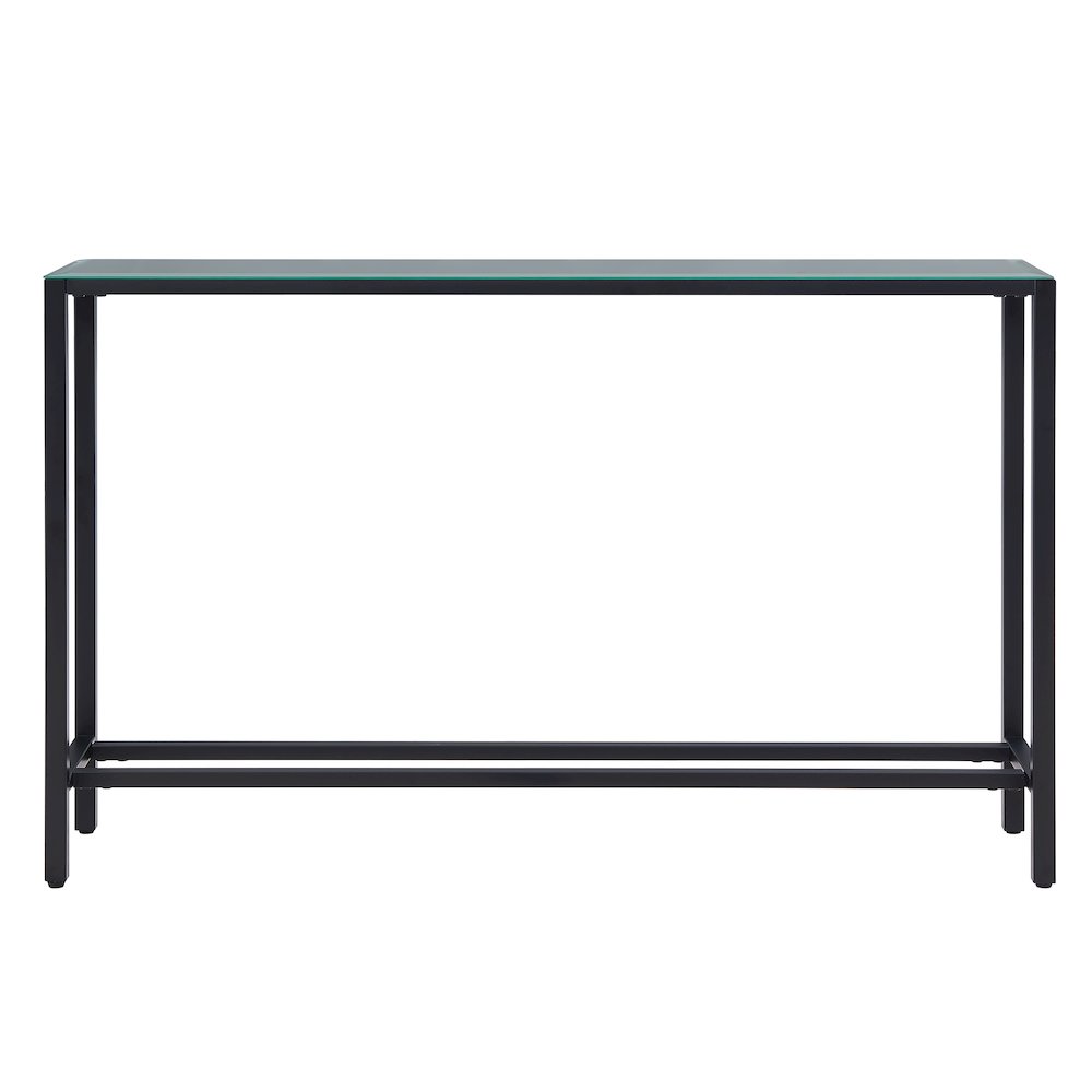 Darrin Narrow Long Console Table with Mirrored Top –. Picture 6