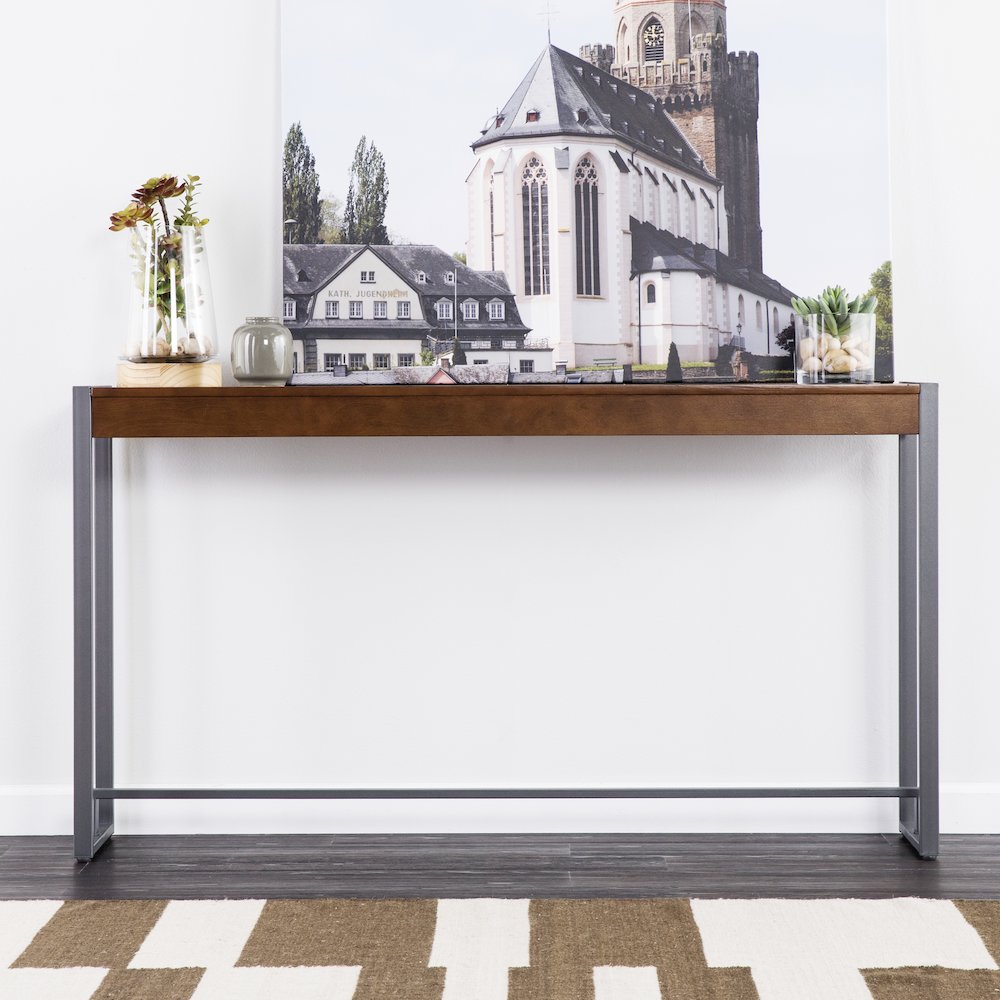 Macen Console - Dark Tobacco with Gunmetal. Picture 2