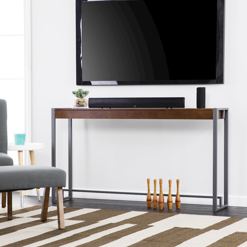 Macen Console - Dark Tobacco with Gunmetal. Picture 3