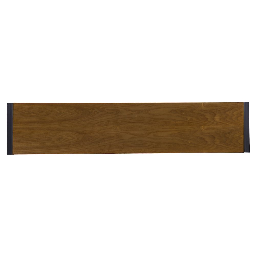 Macen Console - Weathered Gray Oak with Black. Picture 8