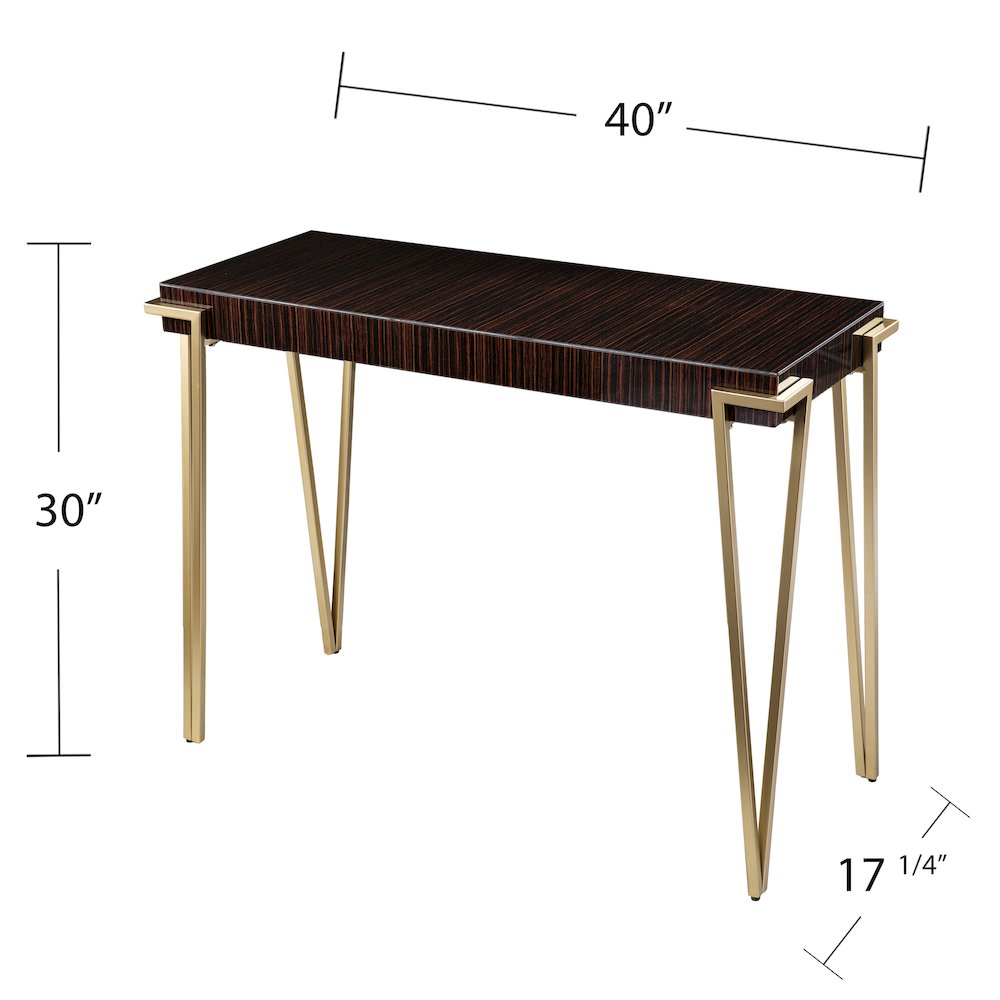 Brodkirk Console Table in Brown Color. Picture 5