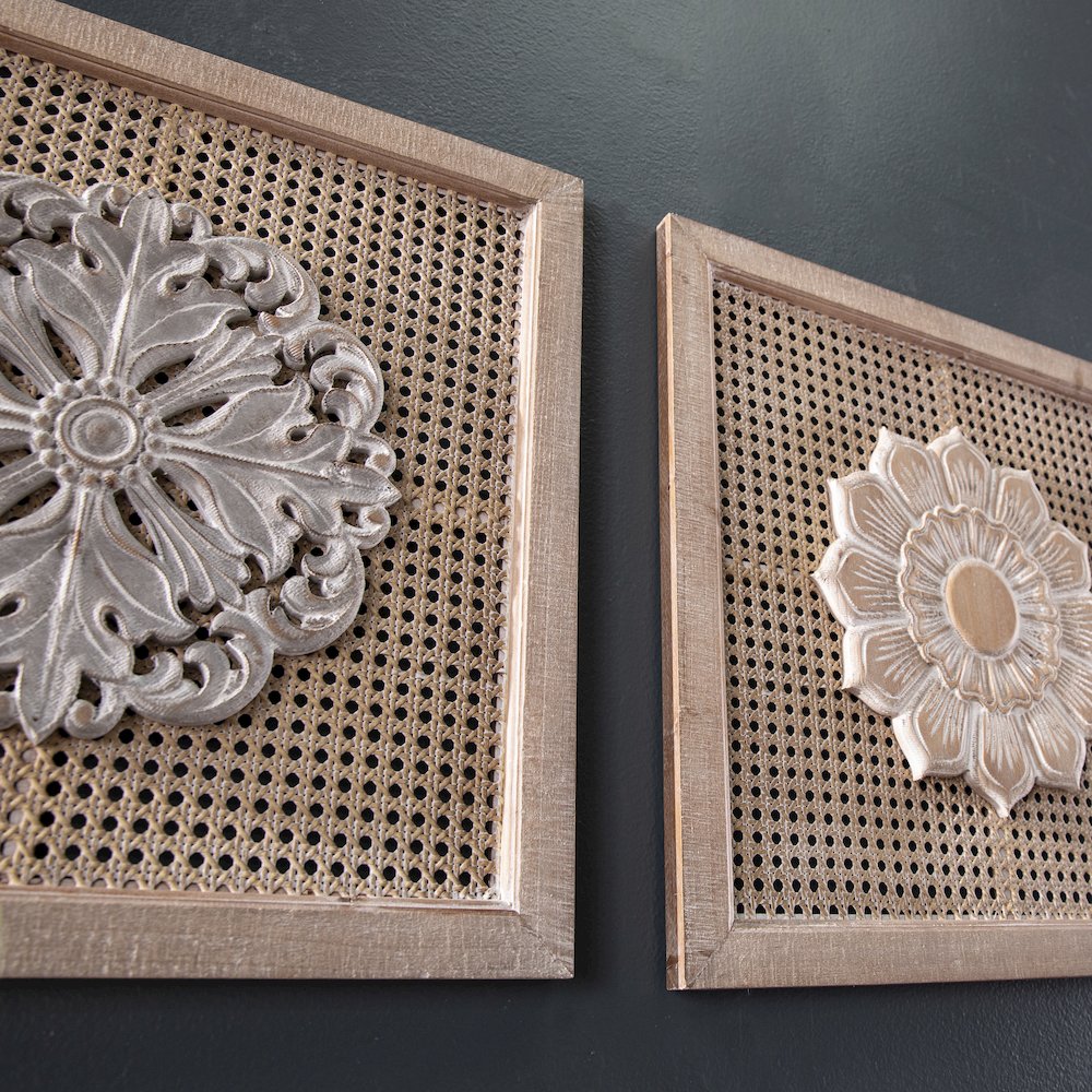 Lamsting Decorative Wall Panels – 2PC Set in Brown Color. Picture 4