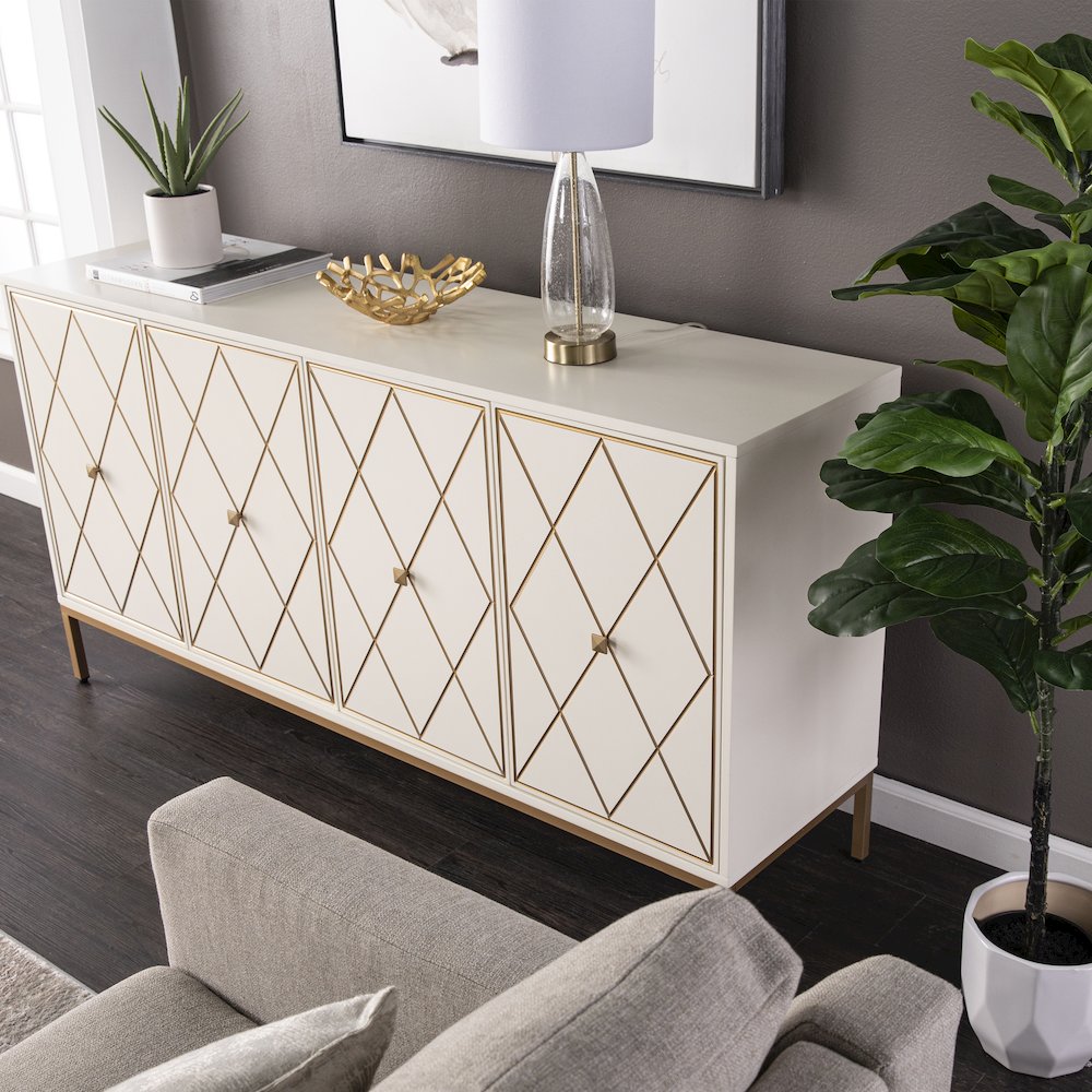 Marradi Sideboard Cabinet with Storage - Cream. Picture 3