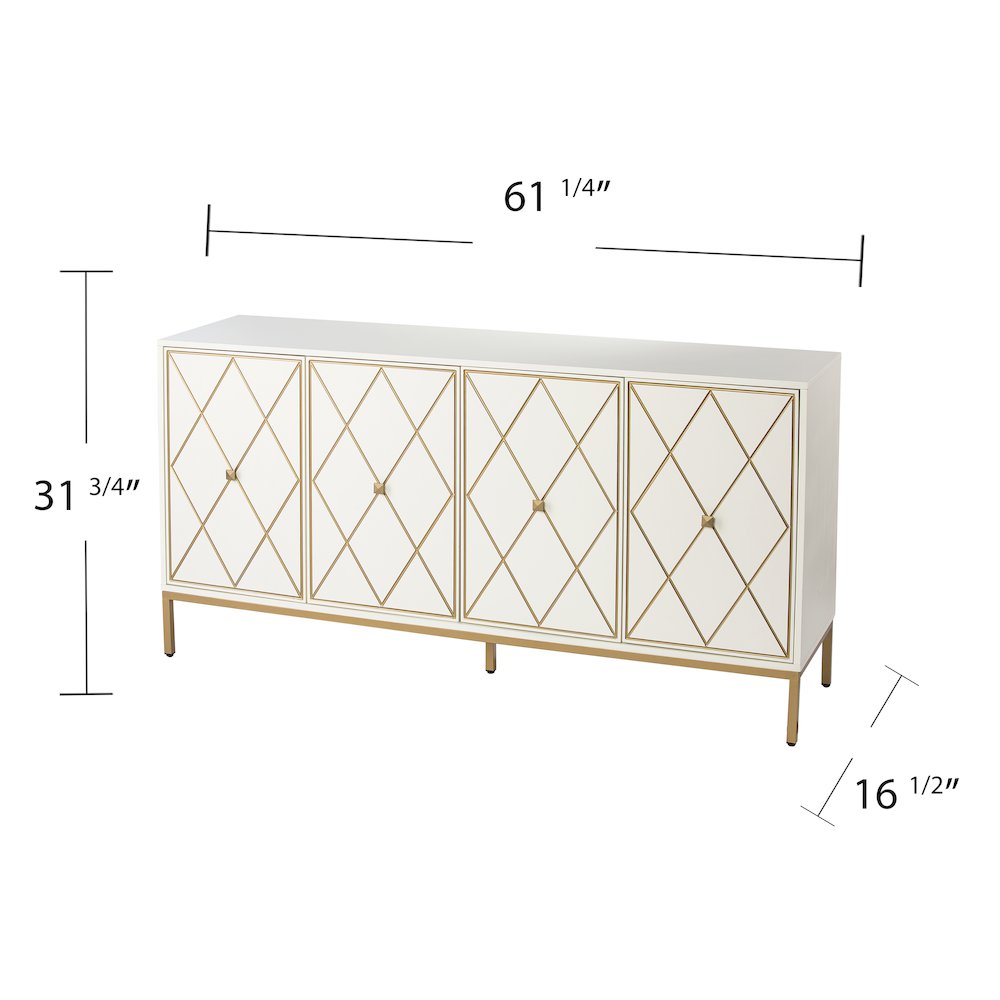 Marradi Sideboard Cabinet with Storage - Cream. Picture 5