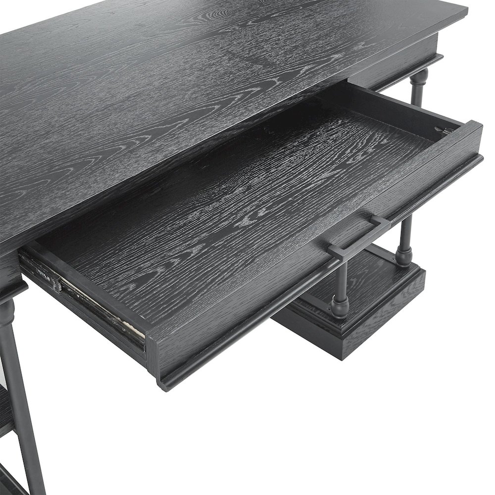 Black Finish Desk. Picture 2