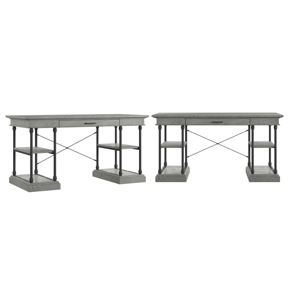 Grey Finish Desk. Picture 2