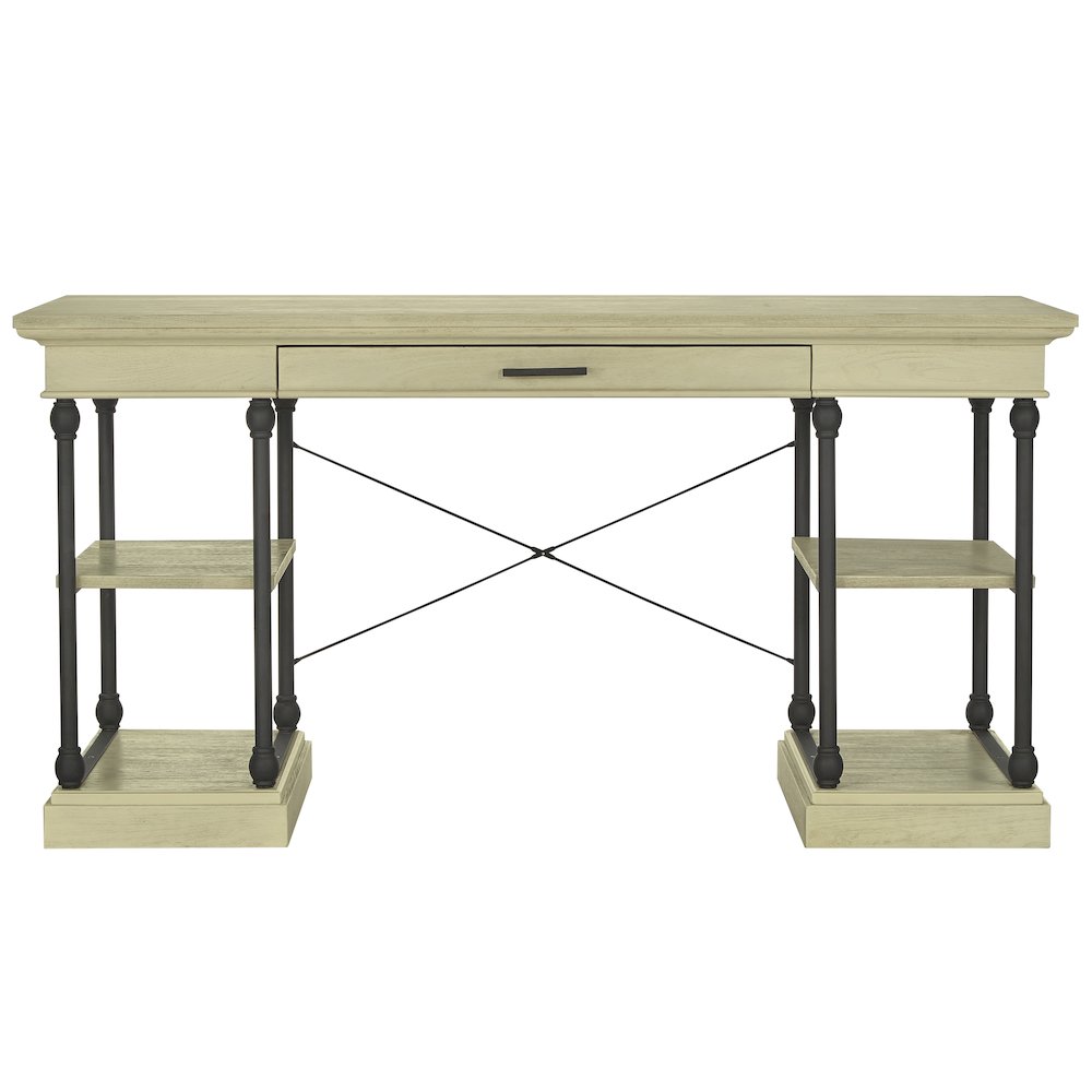 Ivory White Finish Desk. Picture 7