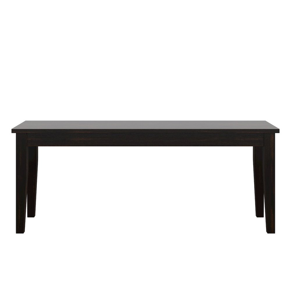 Antique Black Finish 48"W Bench. Picture 4