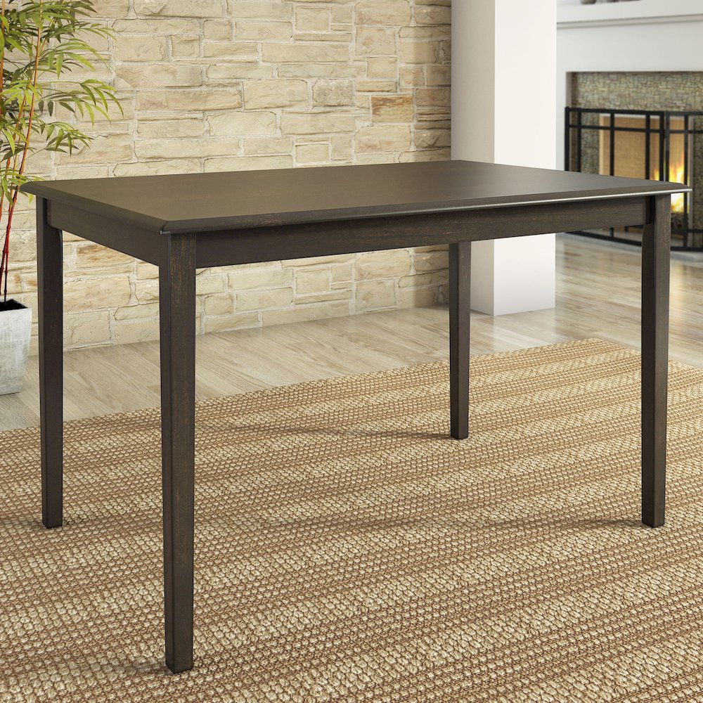 Antique Black Finish 48" Dining Table. Picture 2