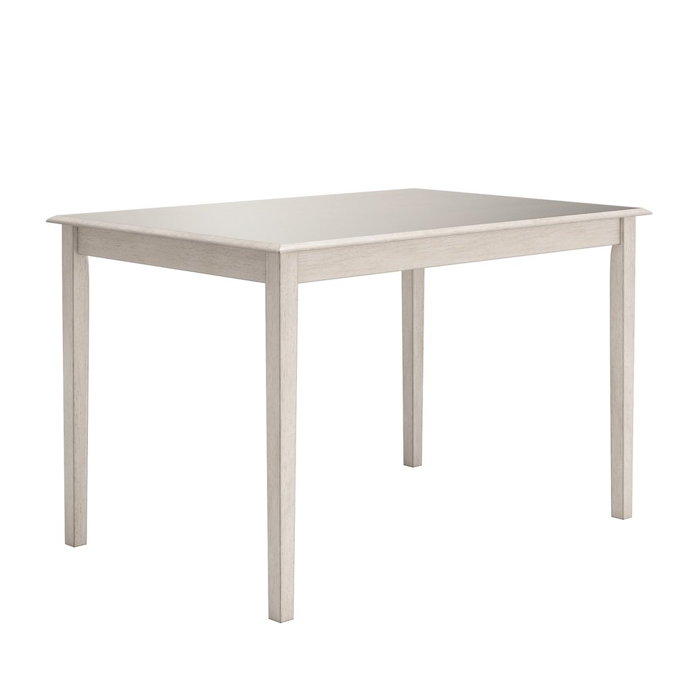 Antique White Finish 48" Dining Table. Picture 4