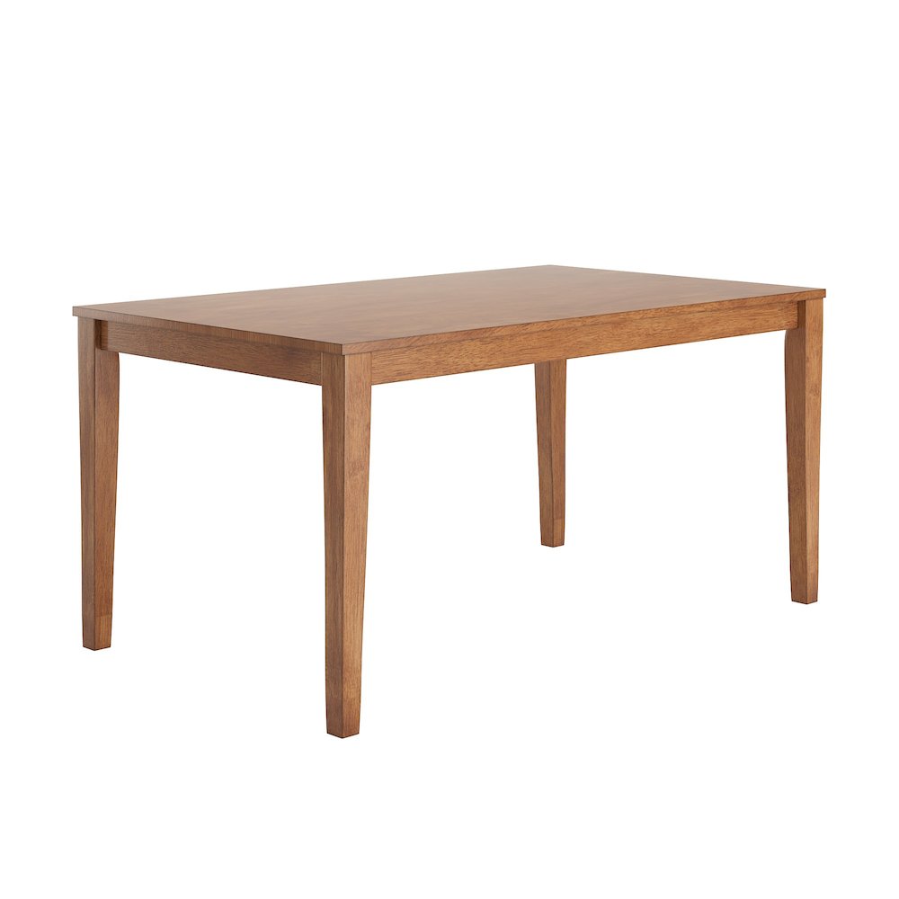 Oak Finish 60" Dining Table. Picture 4