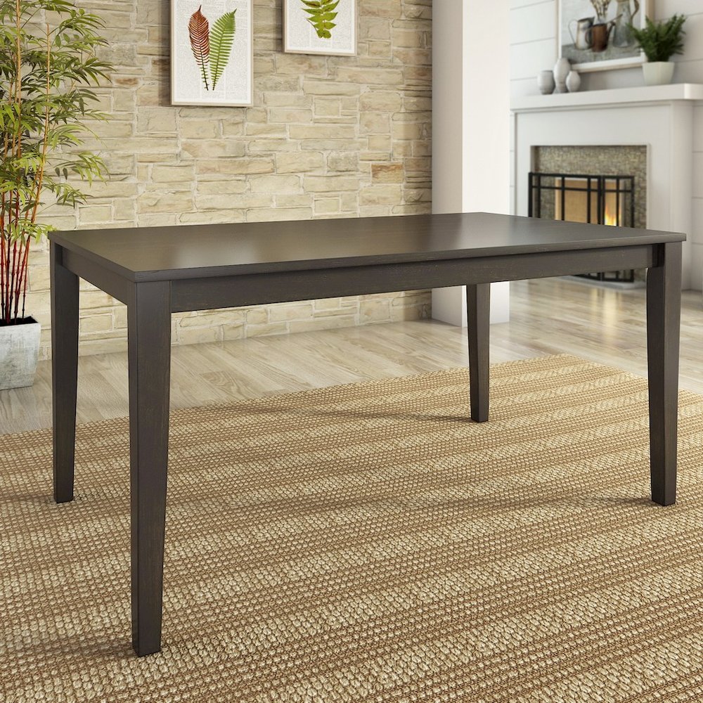 Antique Black Finish 60" Dining Table. Picture 2