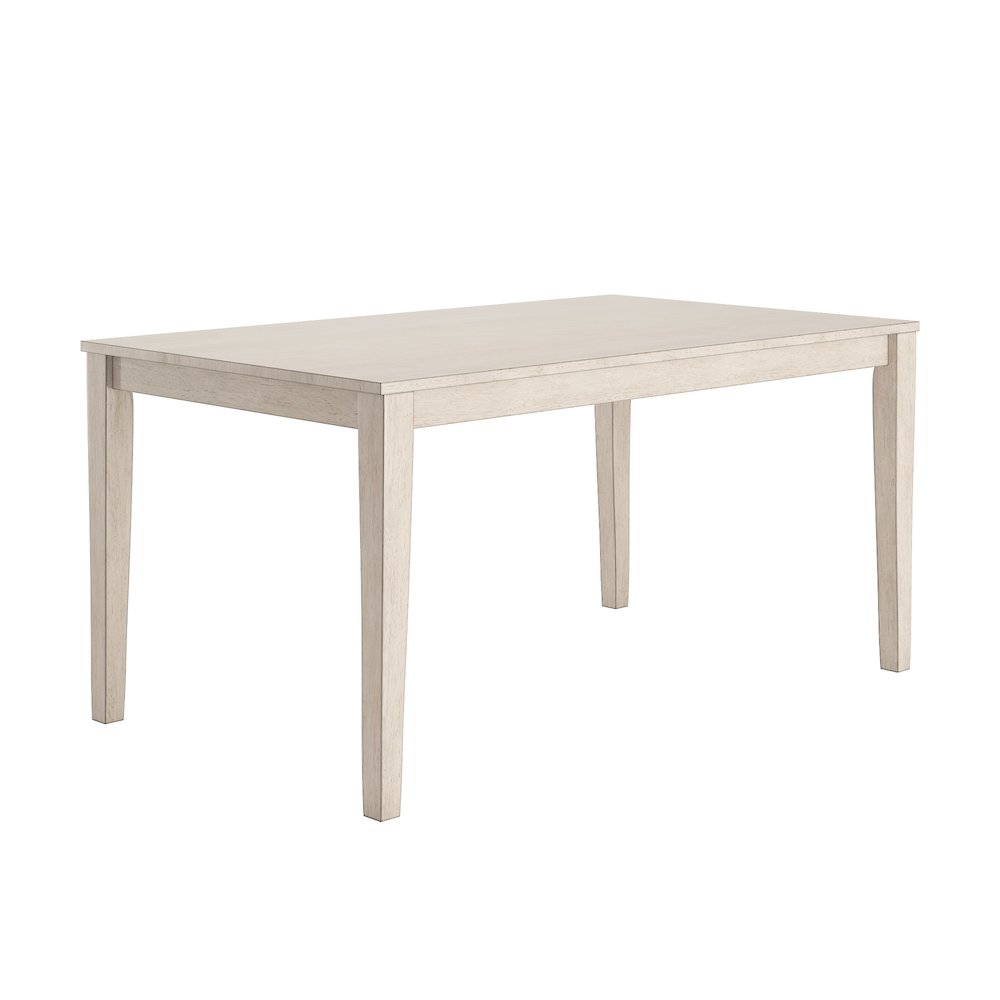 Antique White Finish 60" Dining Table. Picture 4