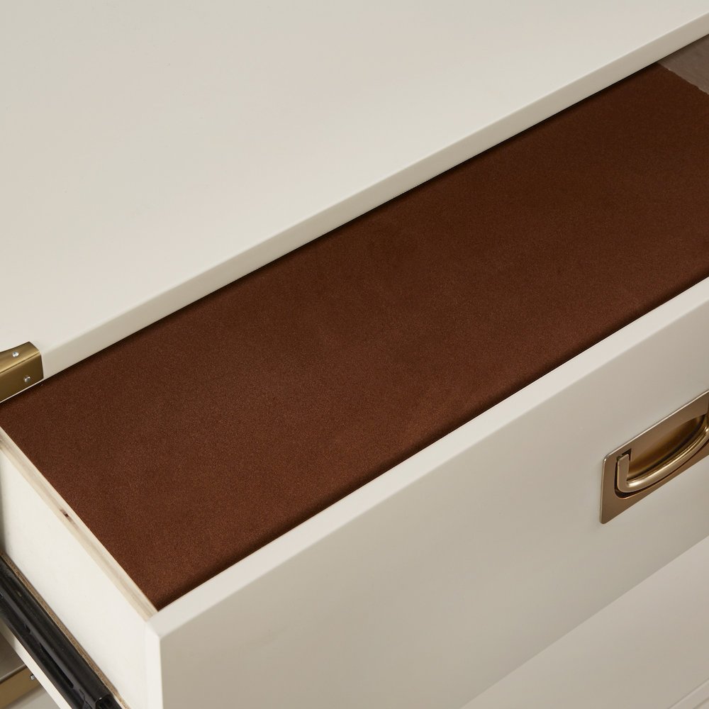 White Finish Nightstand With 3 Drawers. Picture 3