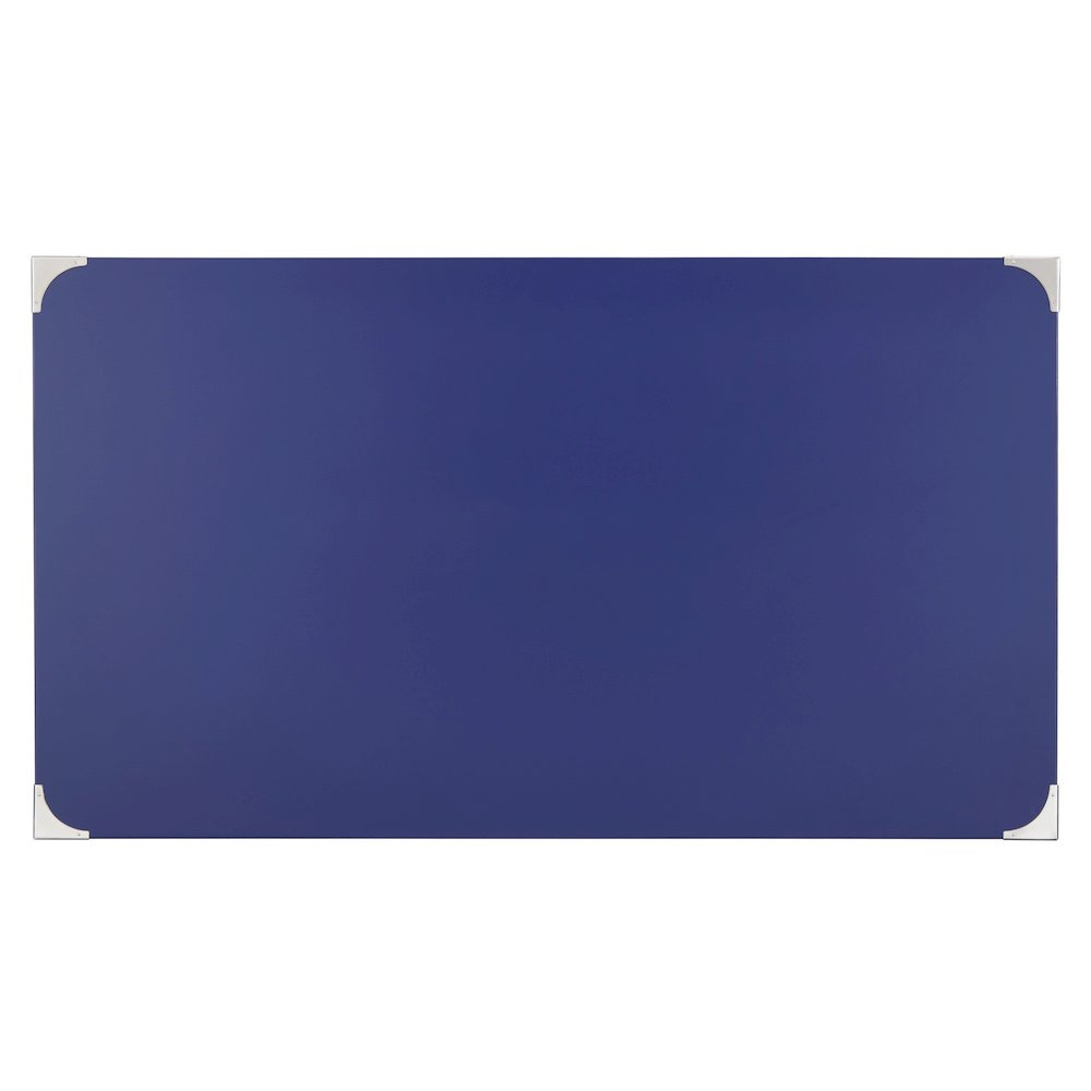 Twilight Blue Finish X-Base Box Desk. Picture 3