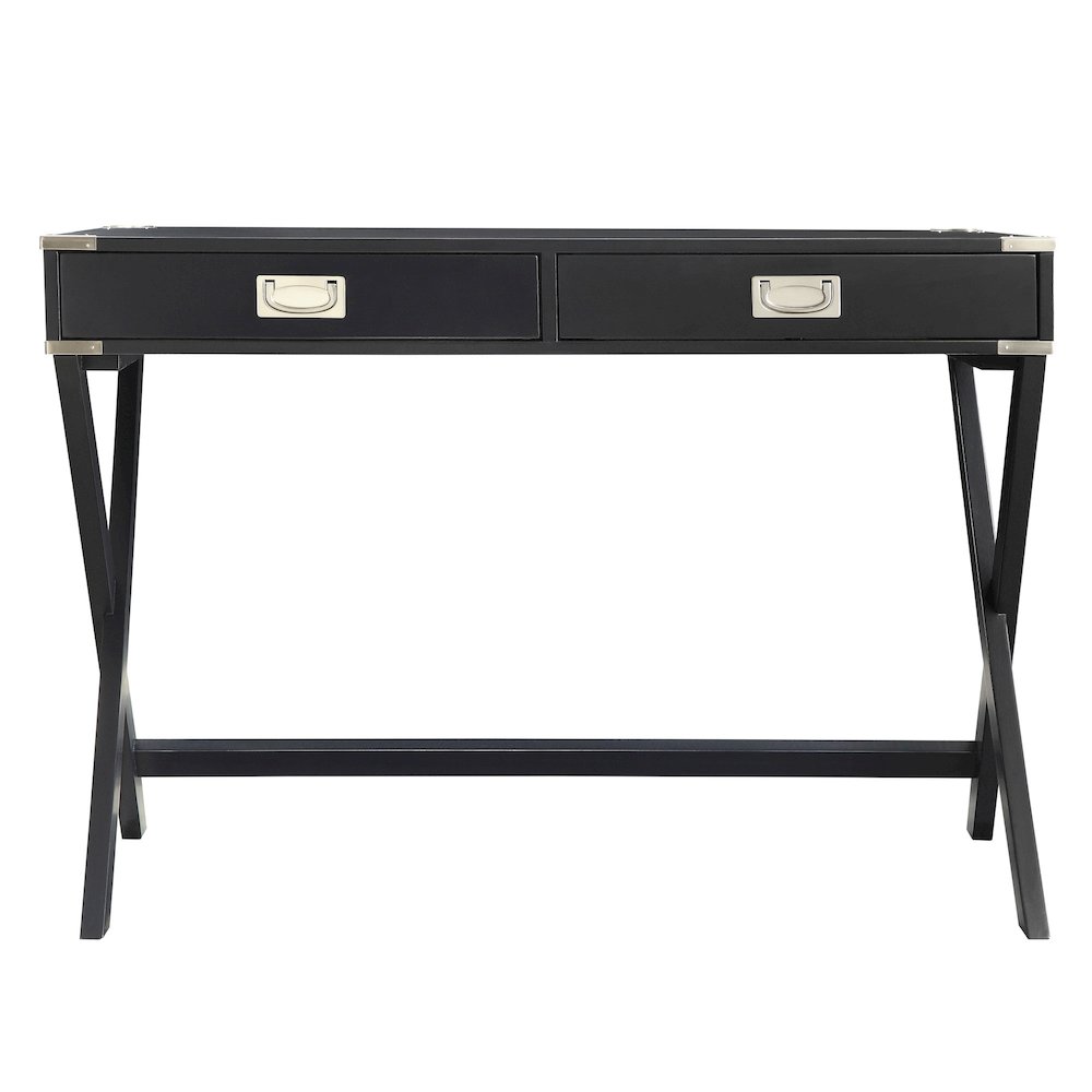 Vulcan Black Finish X-Base Box Desk. Picture 1