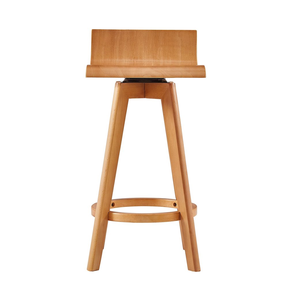 Set of 2, Nature Finish Counter Height Chair. Picture 6