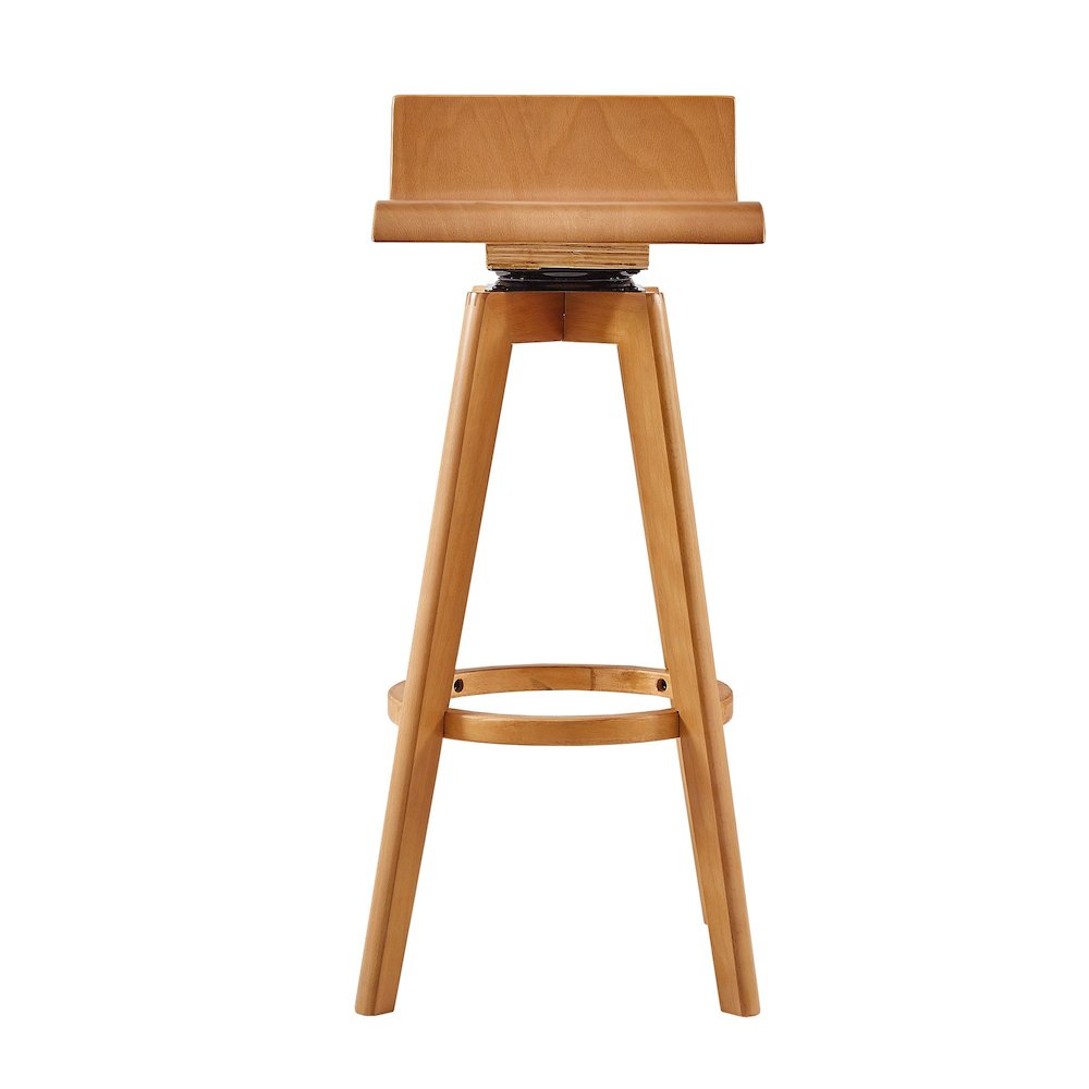 Set of 2, Nature Finish Bar Height Chair. Picture 5