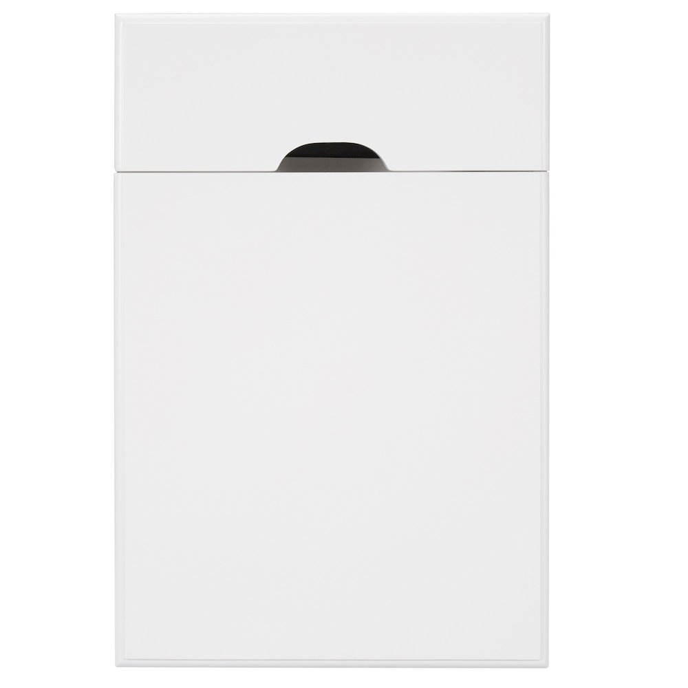 White Finish End Table With Power Outlet. Picture 5