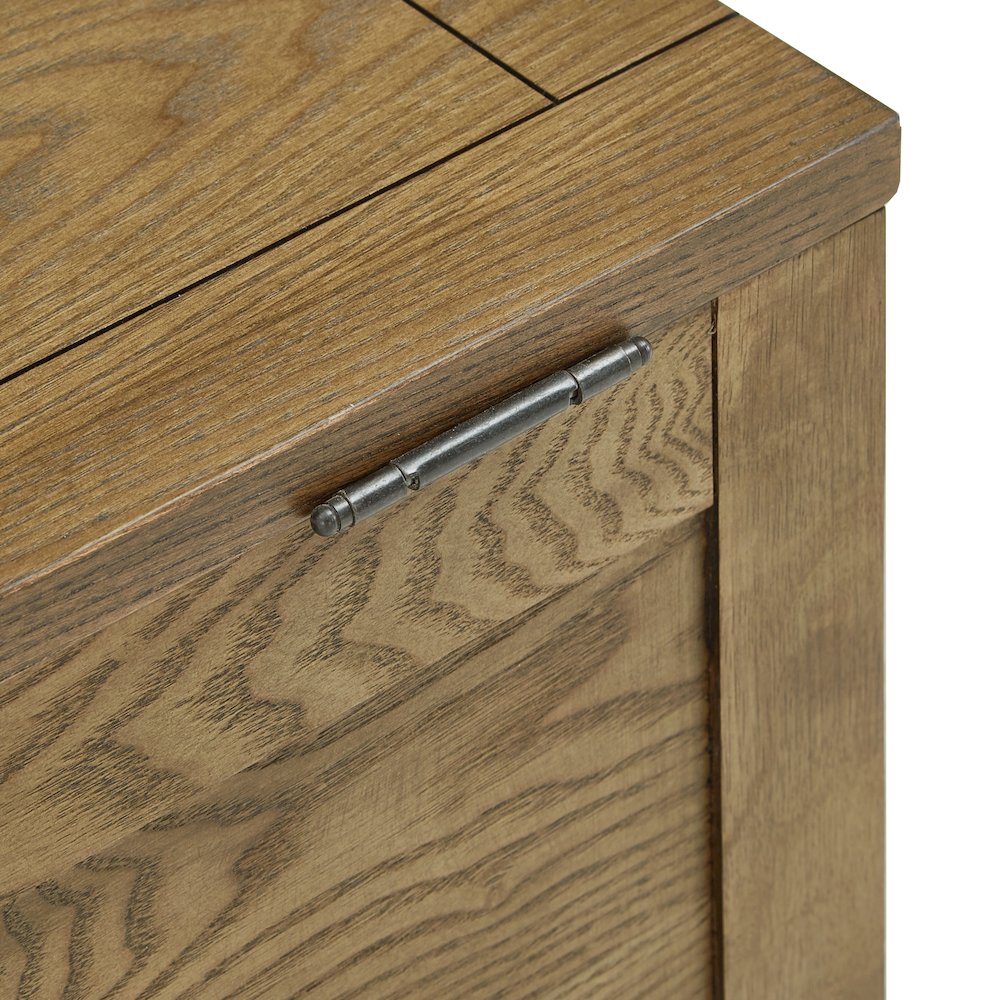 Trunk Square Coffee Table With Iron Casters. Picture 4