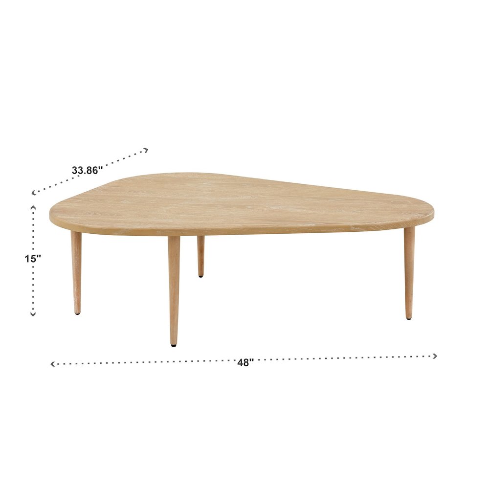 Natural Finish Nesting Coffee Table. Picture 4