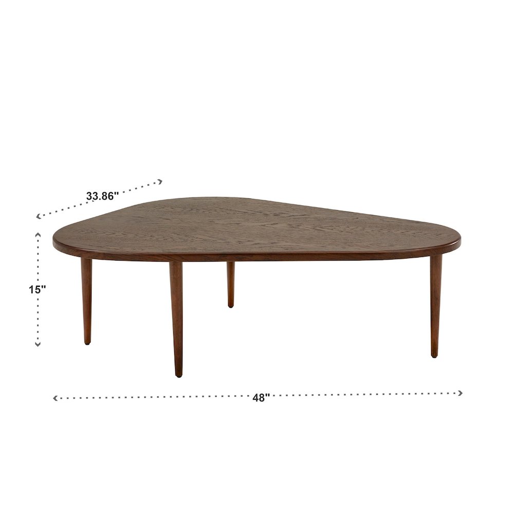 Walnut Finish Nesting Coffee Table. Picture 4