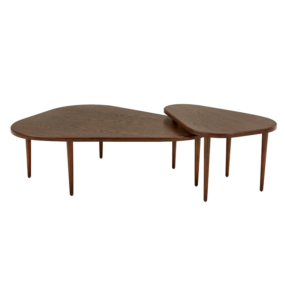 Walnut Finish Nesting Coffee Table. Picture 12