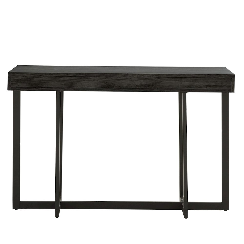 Black Finish Sofa Table With 2 Drawers. Picture 5