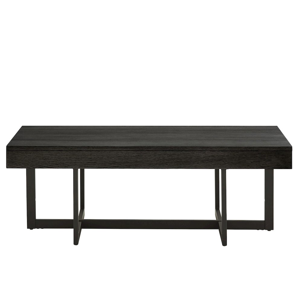 Black Finish Coffee Table With 2 Drawers. Picture 4