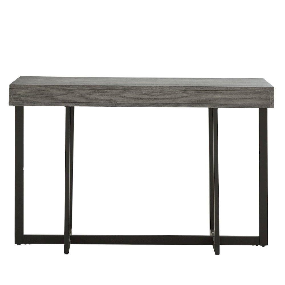 Grey Finish Sofa Table With 2 Drawers. Picture 5