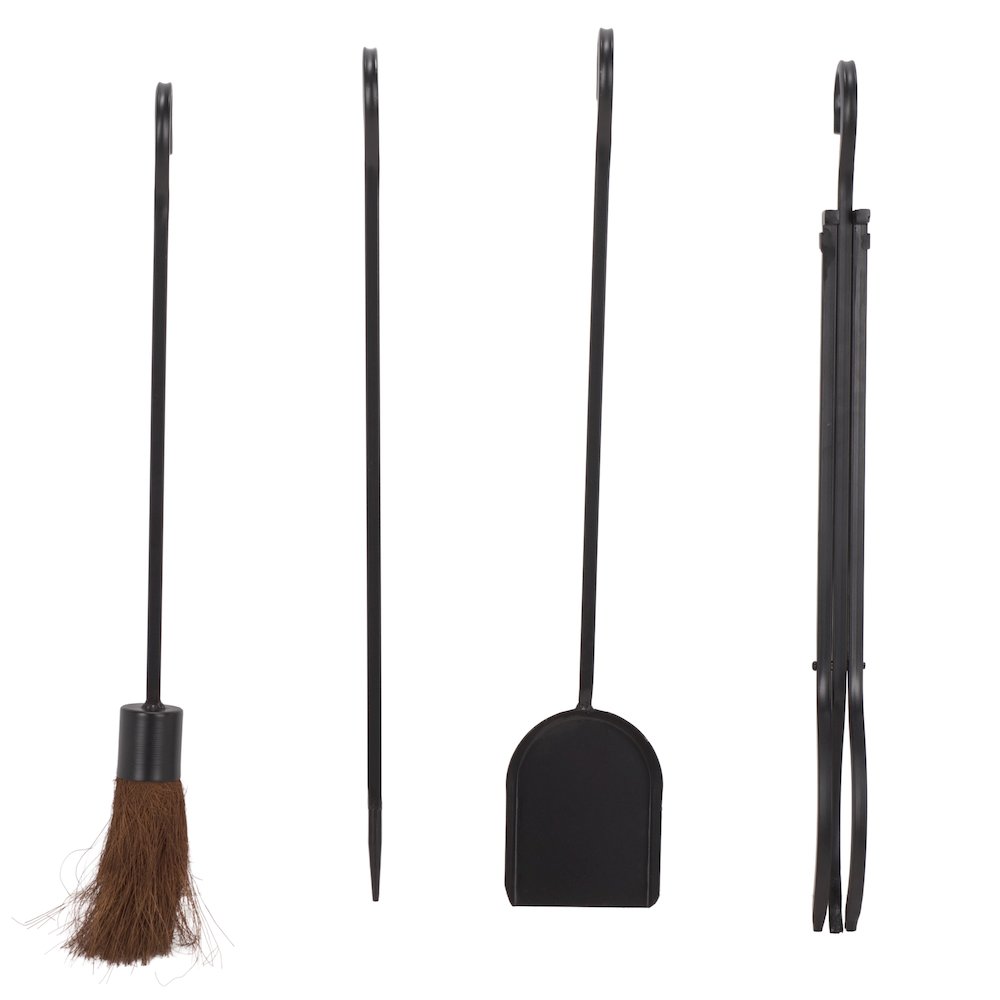 Flora 4 Peice Fireplace Tool Set. Picture 3