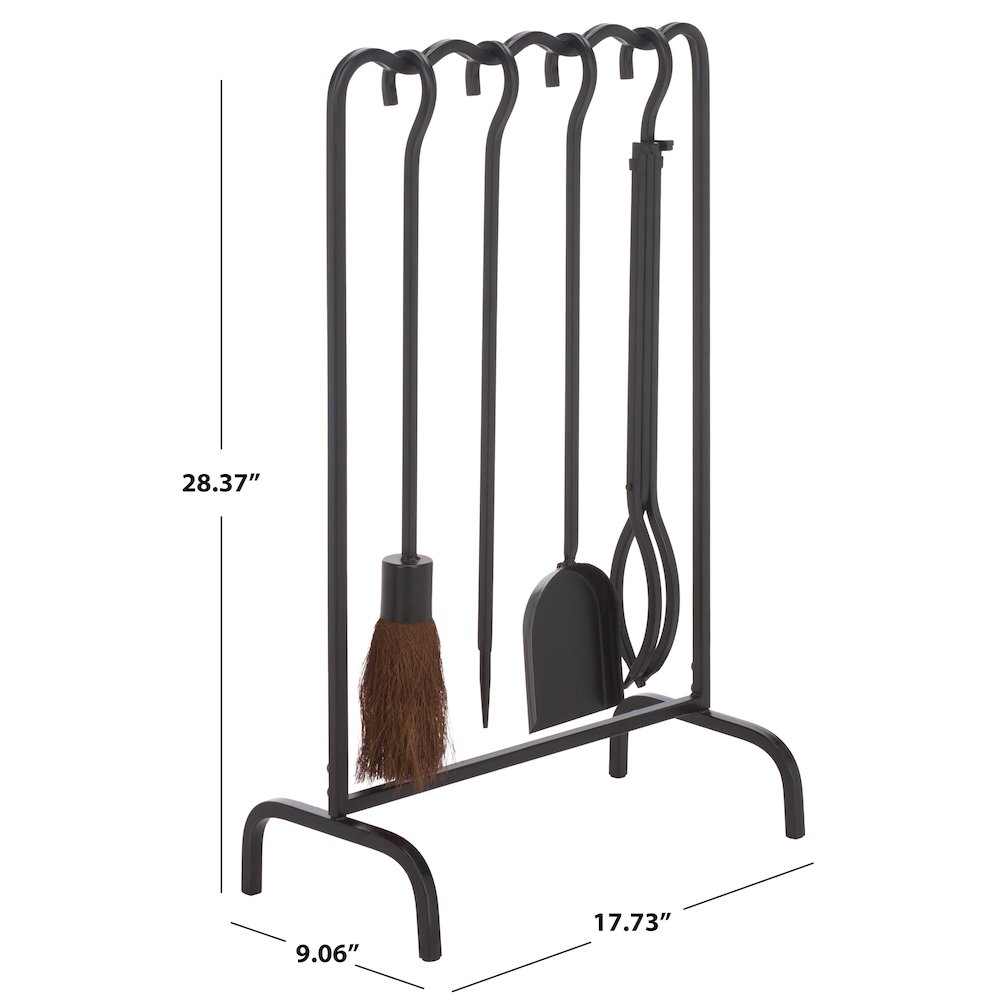 Flora 4 Peice Fireplace Tool Set. Picture 4