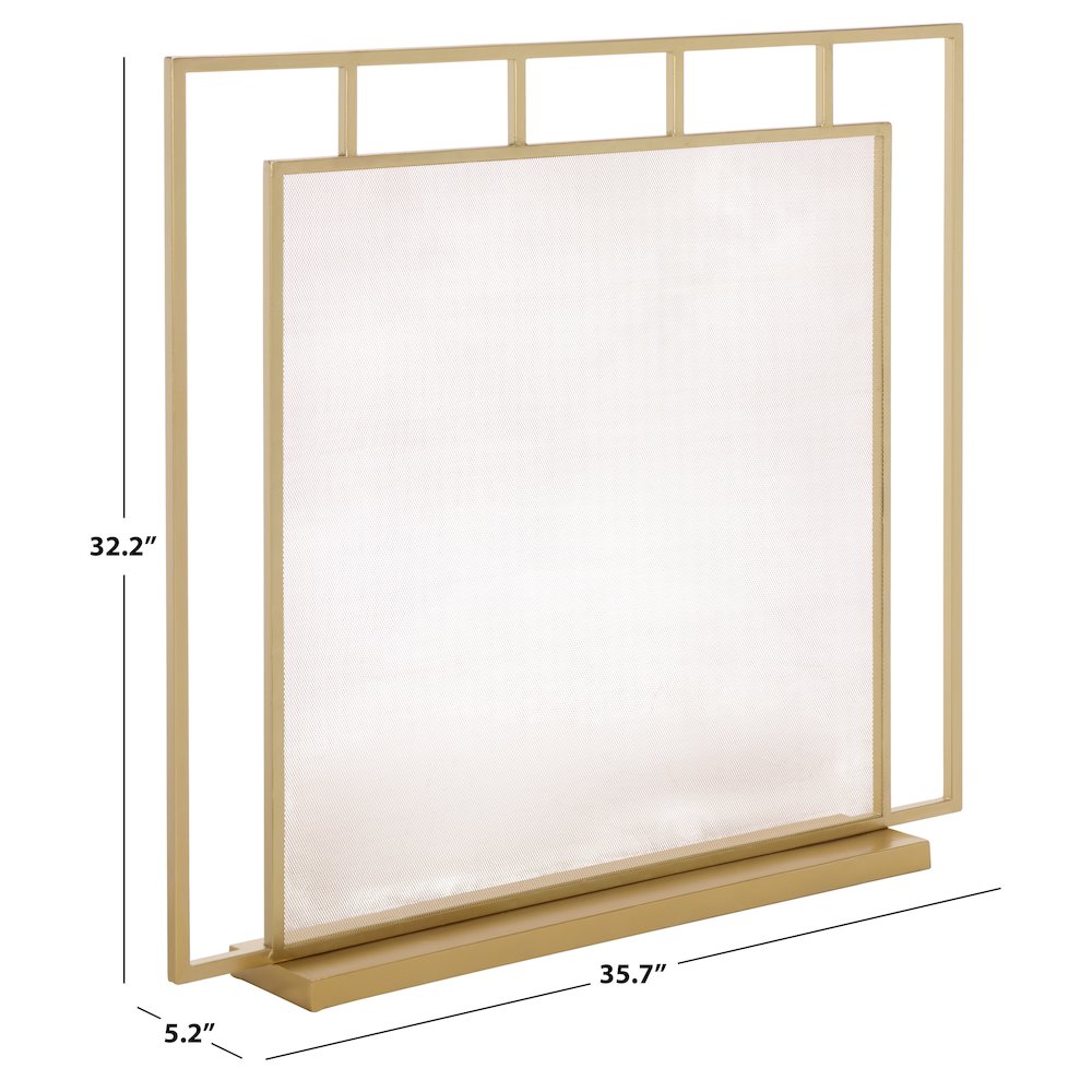 Fitz Straight Screen For Fireplace. Picture 2