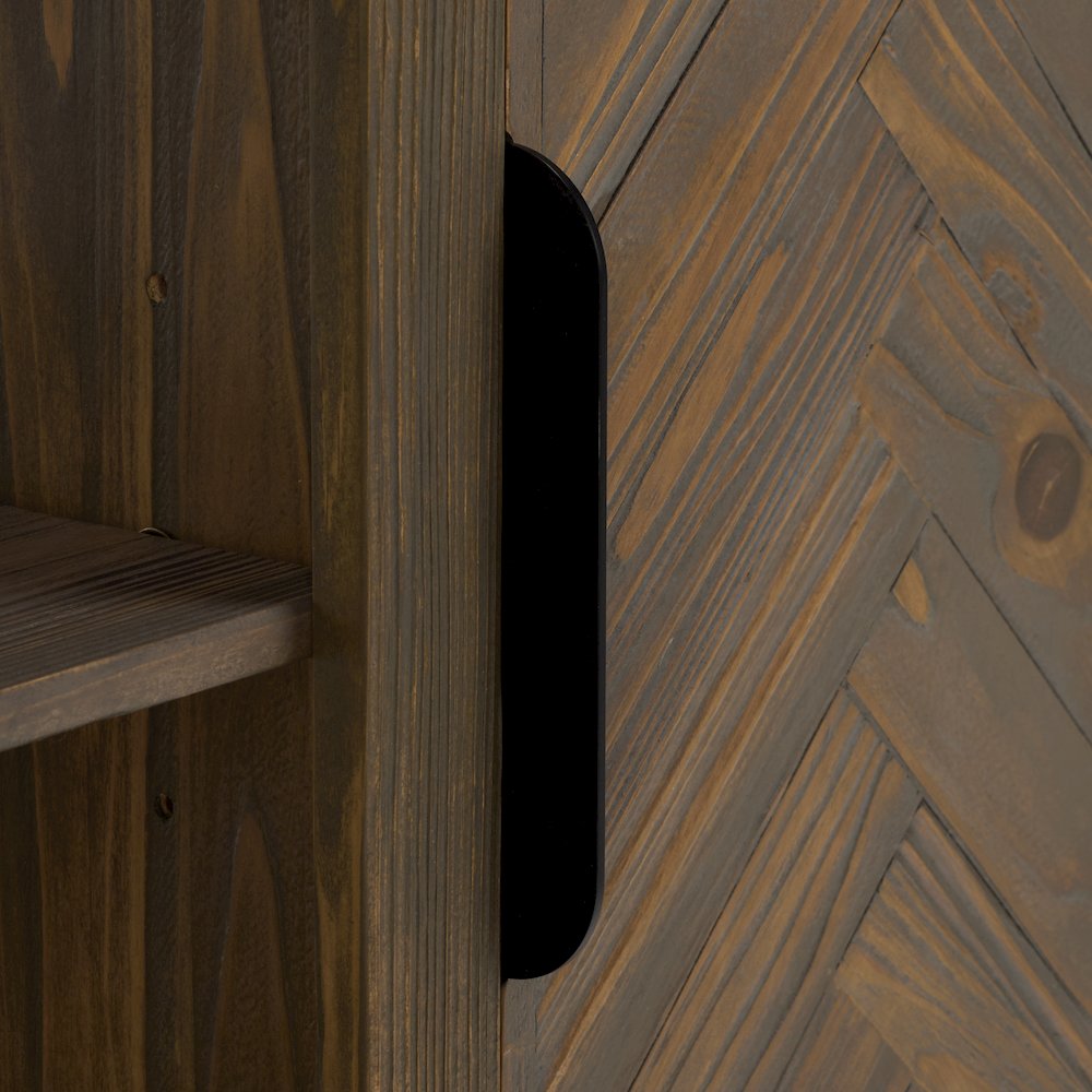 Jerah 2-Cabinet Reclaimed Fir Fireplace. Picture 4