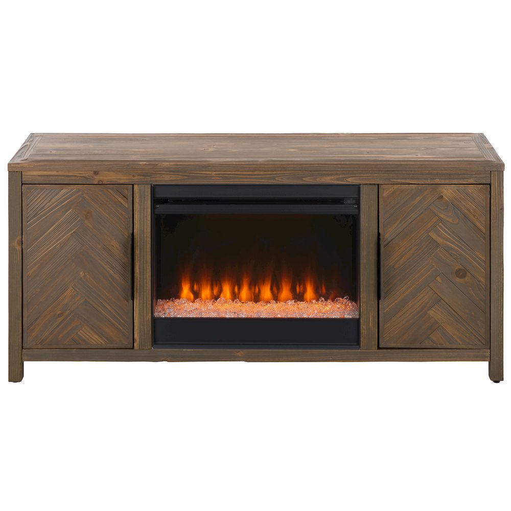 Jerah 2-Cabinet Reclaimed Fir Fireplace. Picture 2