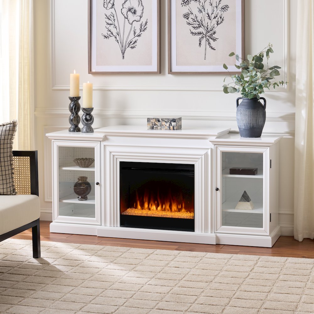 Lincoln 4-Shelf Electric Fireplace. Picture 1