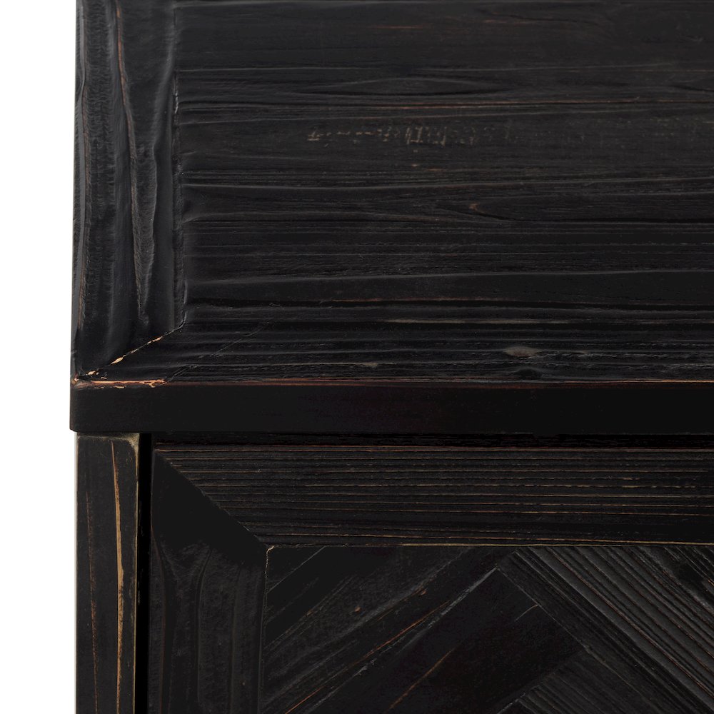 Goram 2-Cabinet 1-Drawer Reclaimed Fir Fireplace. Picture 1