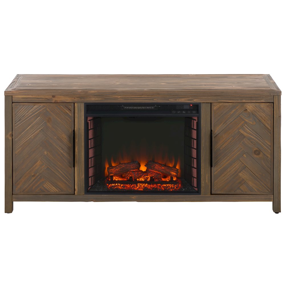 Jerah 2-Cabinet Reclaimed Fir Fireplace. Picture 4