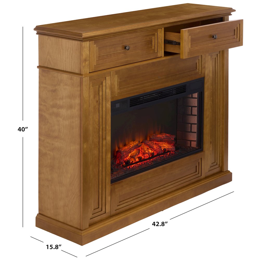 Trevor 2-Drawer Wood Mantel. Picture 5
