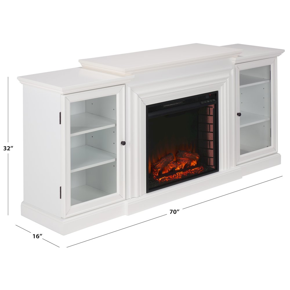 Lincoln 4-Shelf Electric Fireplace. Picture 4
