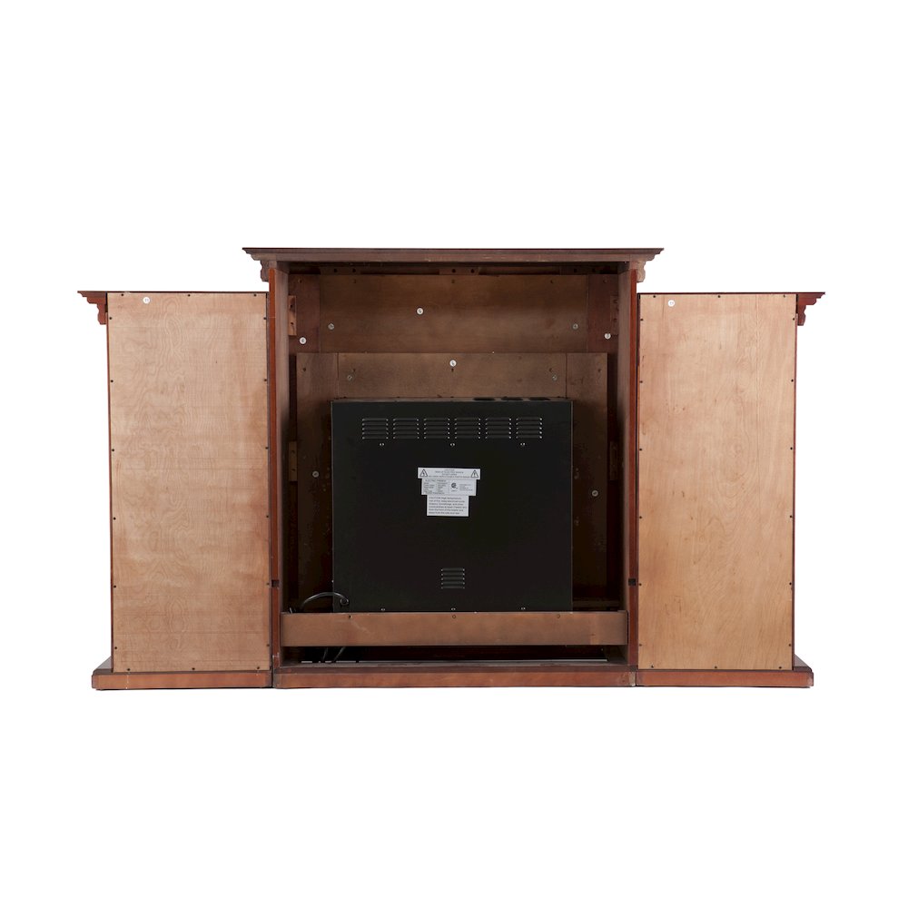 Tennyson Electric Fireplace with Bookcases - Mahogany. Picture 7