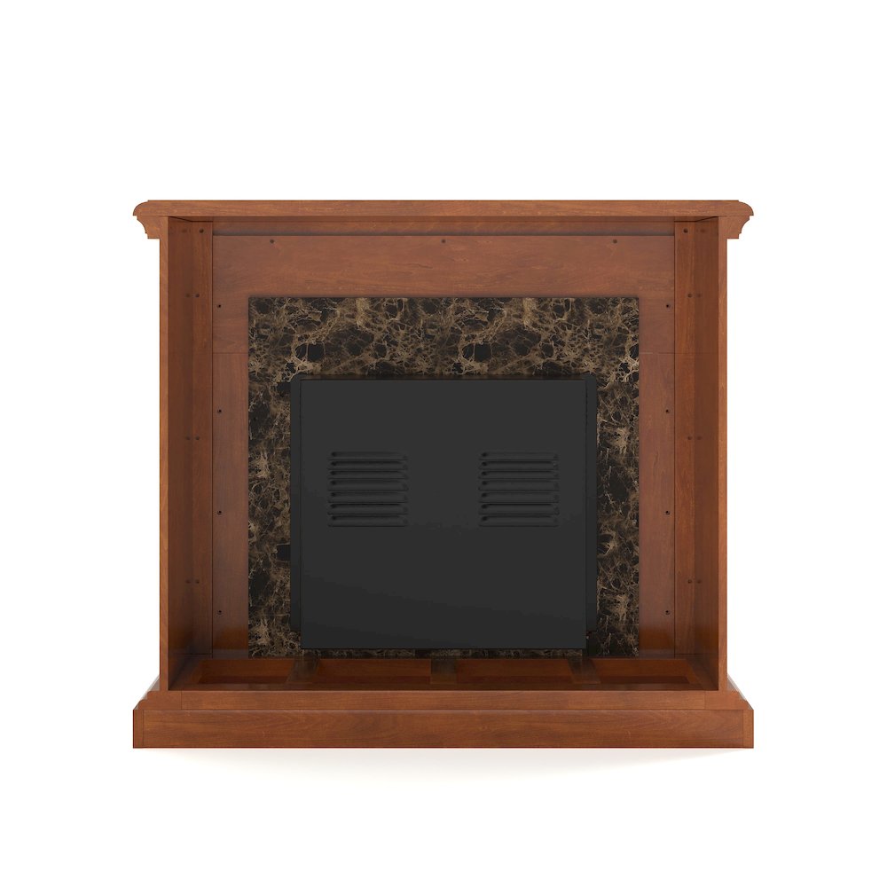 Cardona Electric Fireplace with Faux Marble. Picture 7